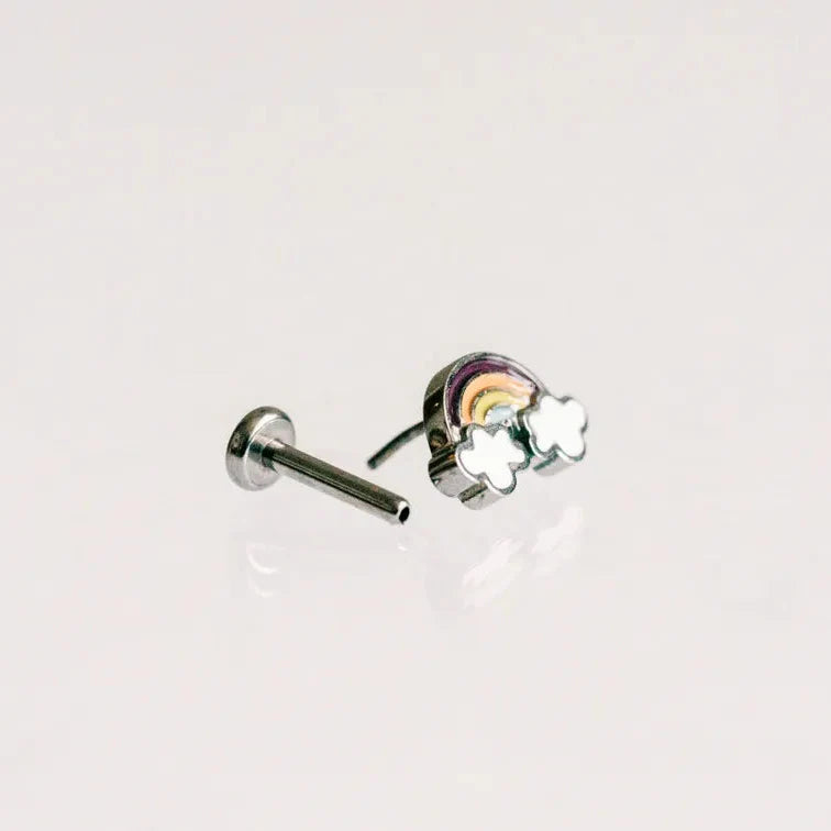 Rainbow Flat Back Earrings