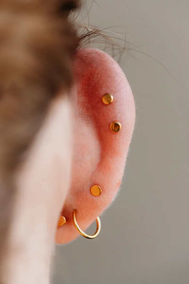 Rainbow Flat Back Earrings