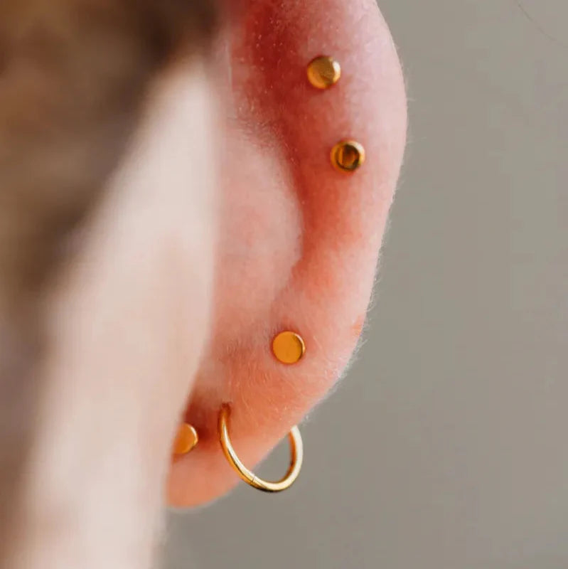 Rainbow Flat Back Earrings