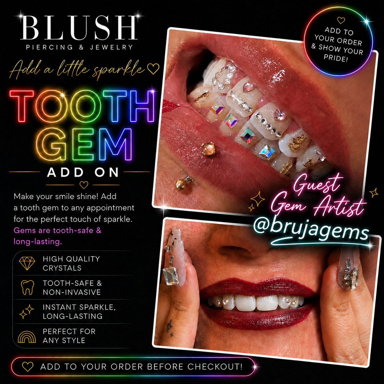 Blush Pride Event — Tooth Gem (Limited to 18 Slots)