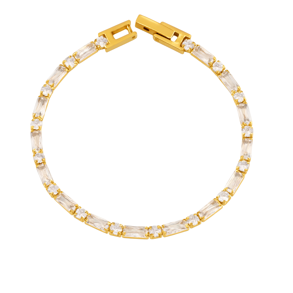 Crystal Taper Tennis Bracelet