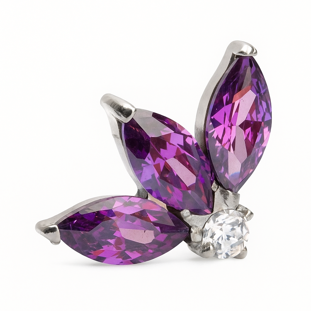 Purple Flare Flat Backs