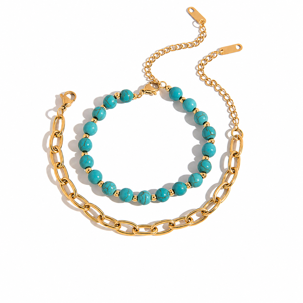 Calypra Turquoise Link Bracelet