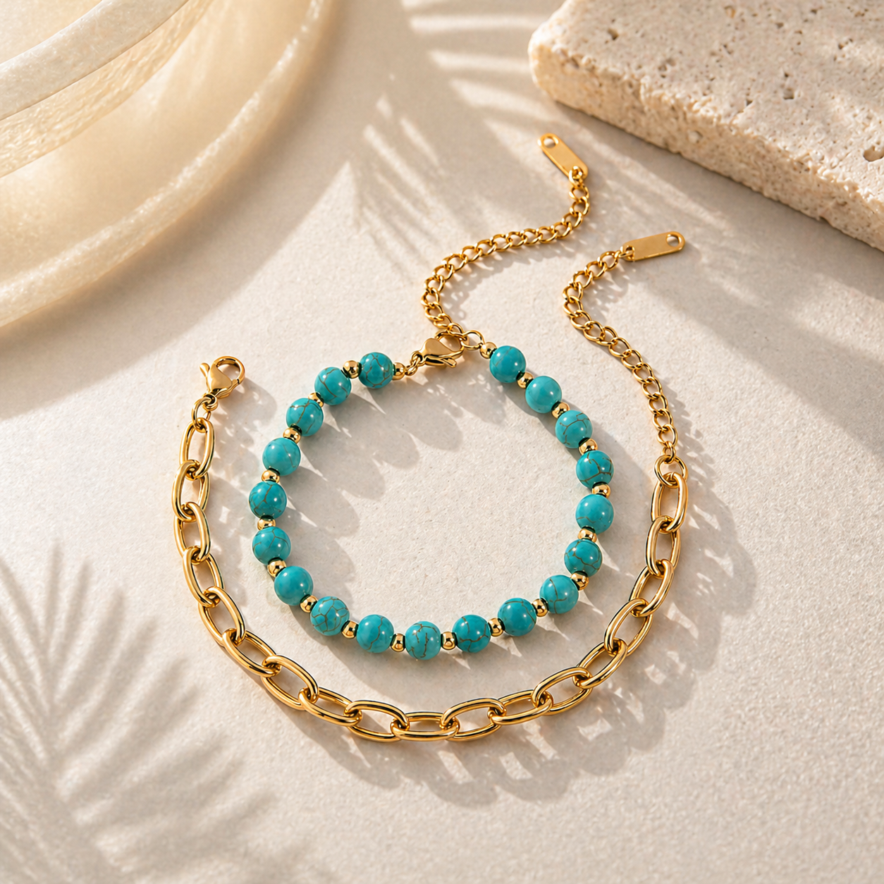 Calypra Turquoise Link Bracelet