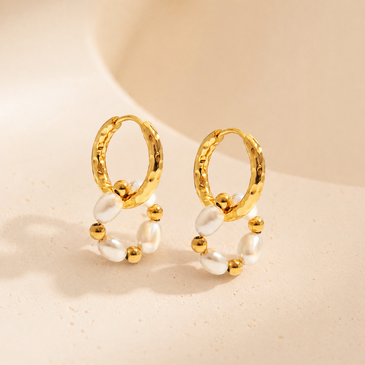 Serelle Pearl Hoop Earrings