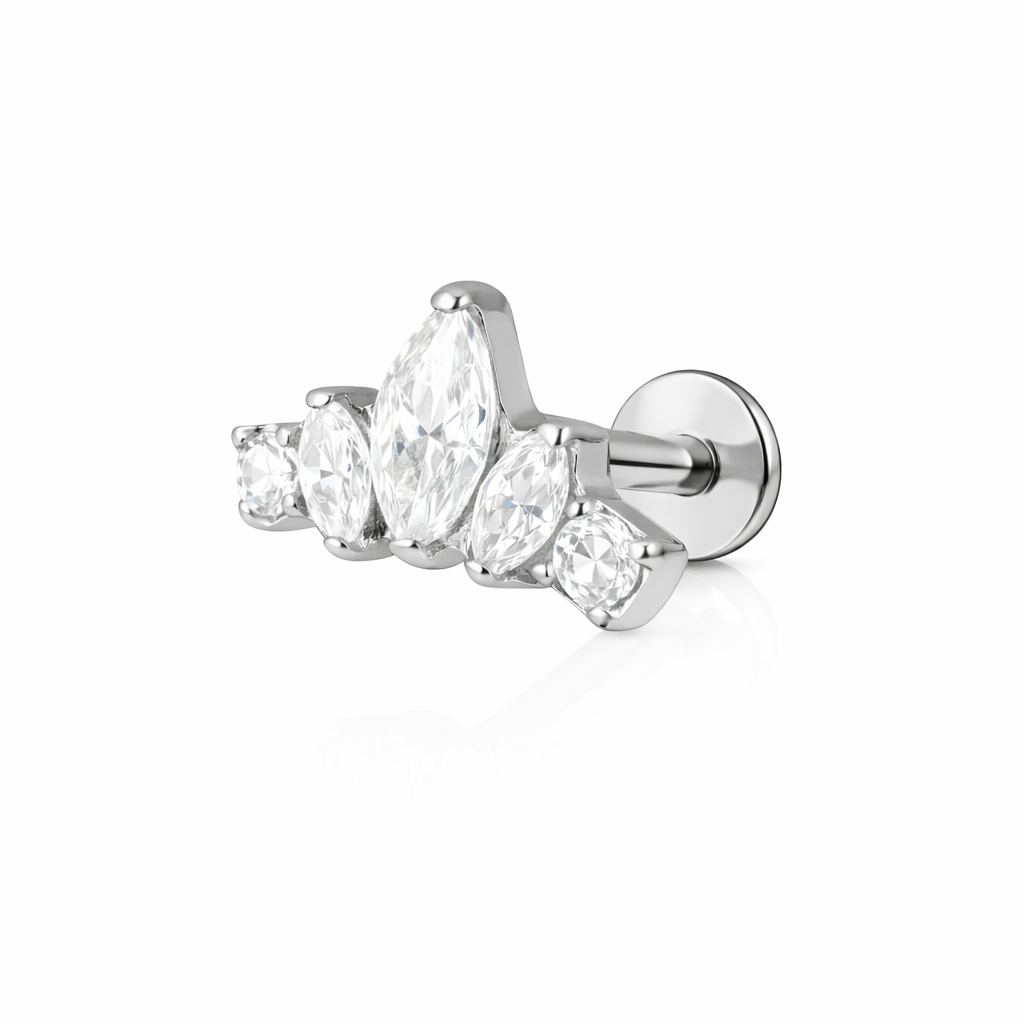 Victorian Flat Back Earring