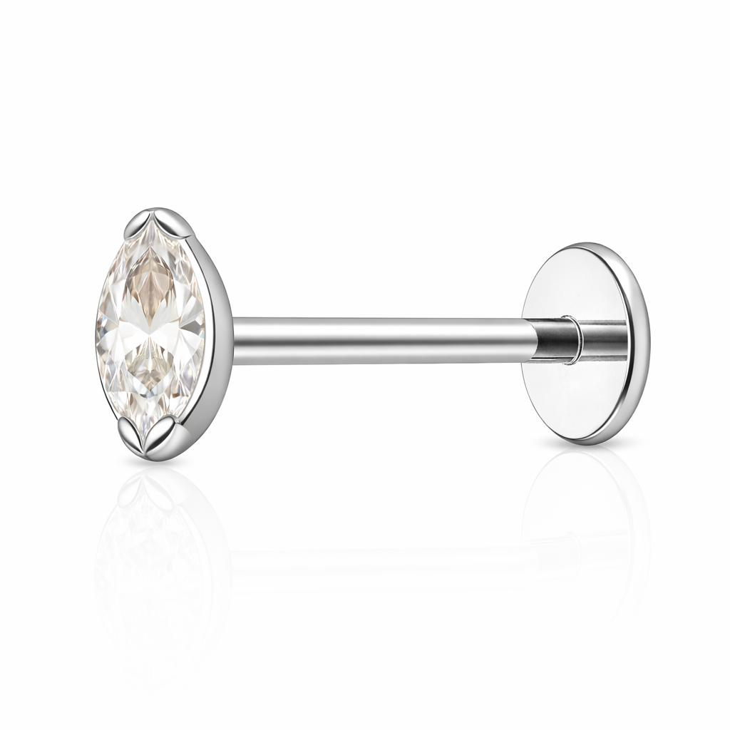 Marquise Flat Back Earrings