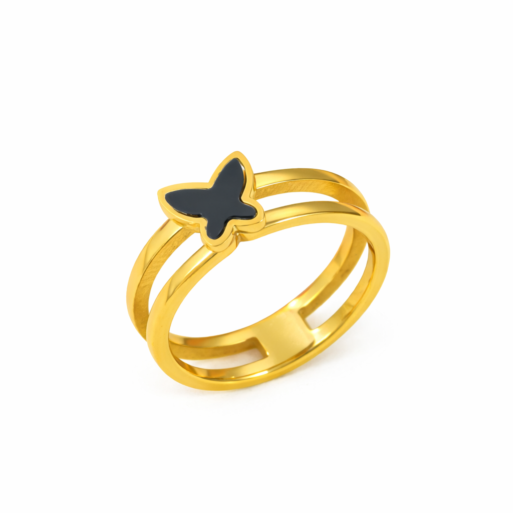 Noir Flutter Ring