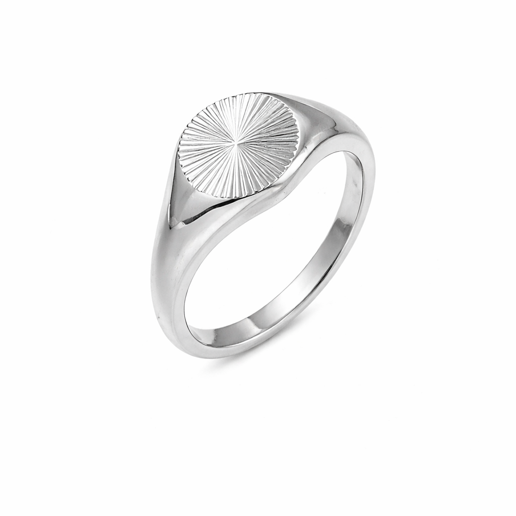 Sunray Signet Ring