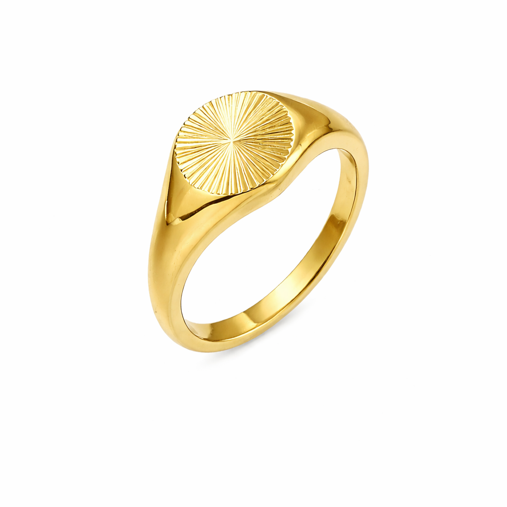 Sunray Signet Ring