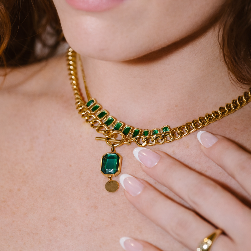 Emerald Cascade Necklace