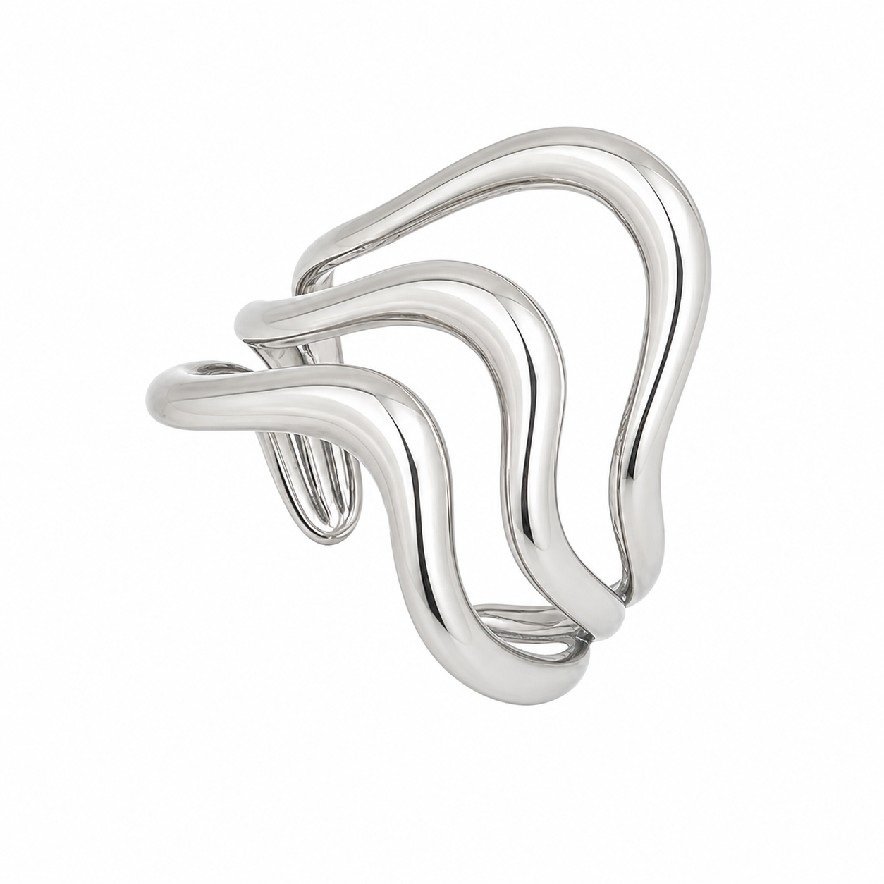 Chrome Crest Ring