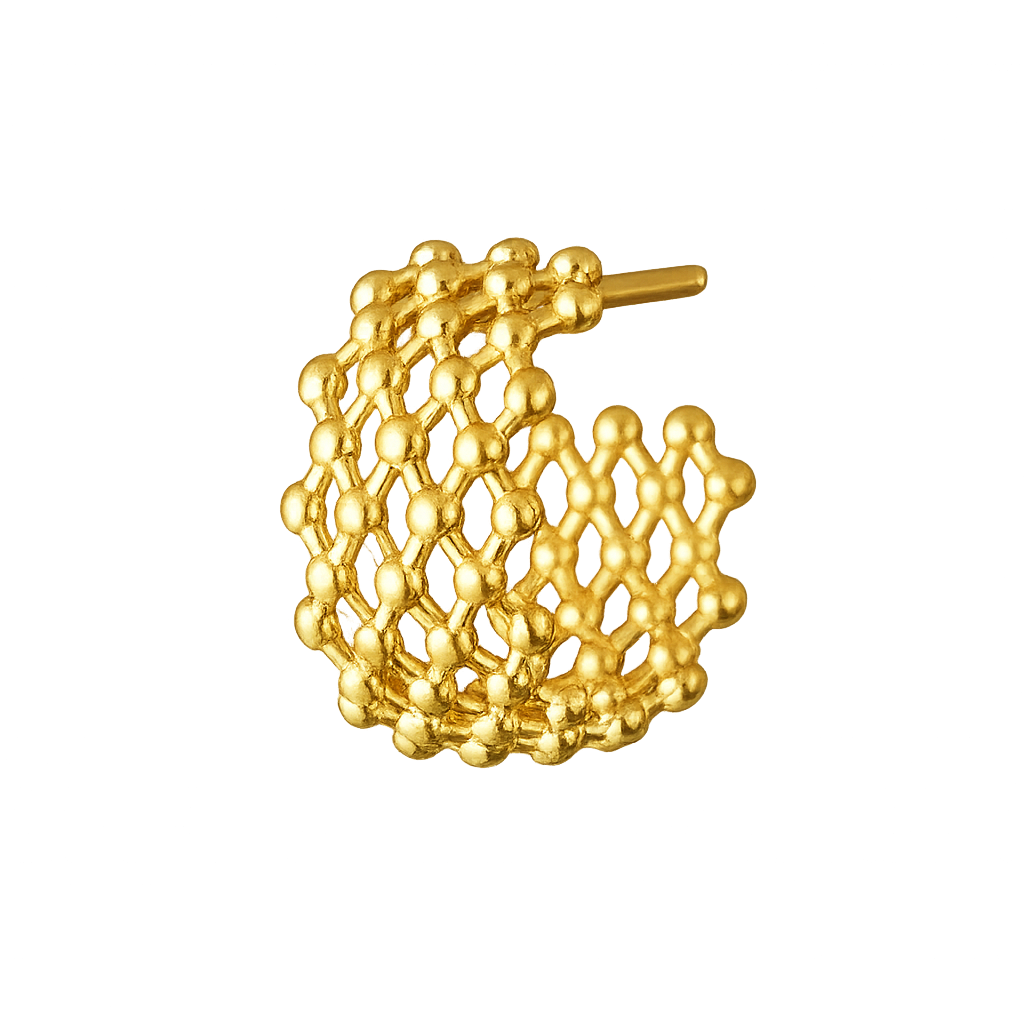 Golden Honeycomb Hoops