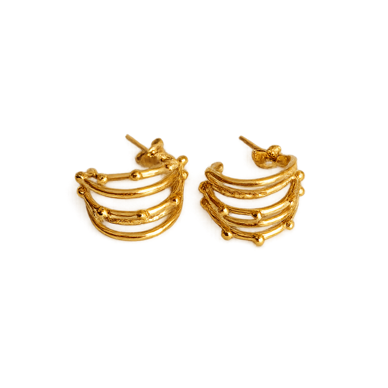 Golden Stack Hoops