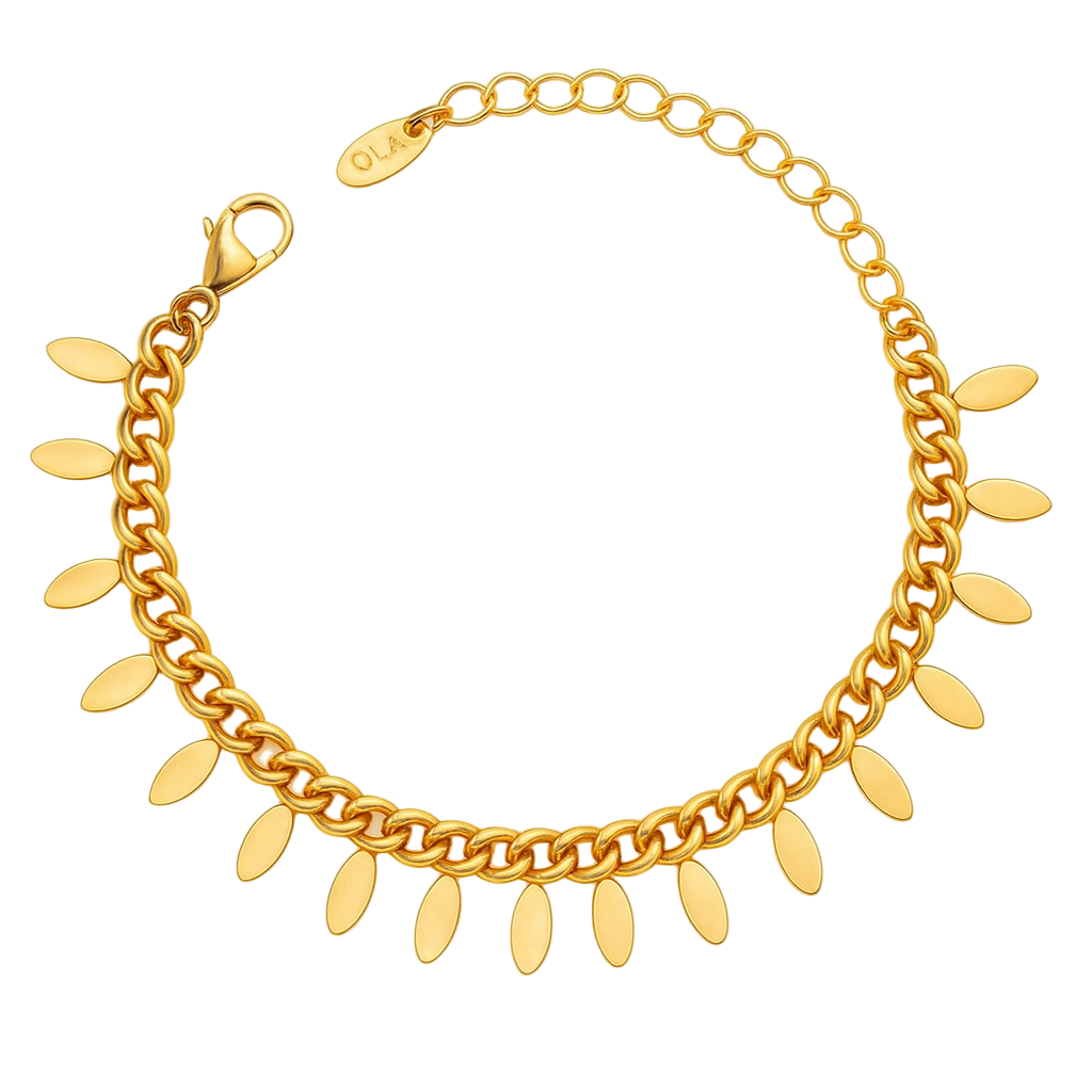 Golden Charm Chain Bracelet