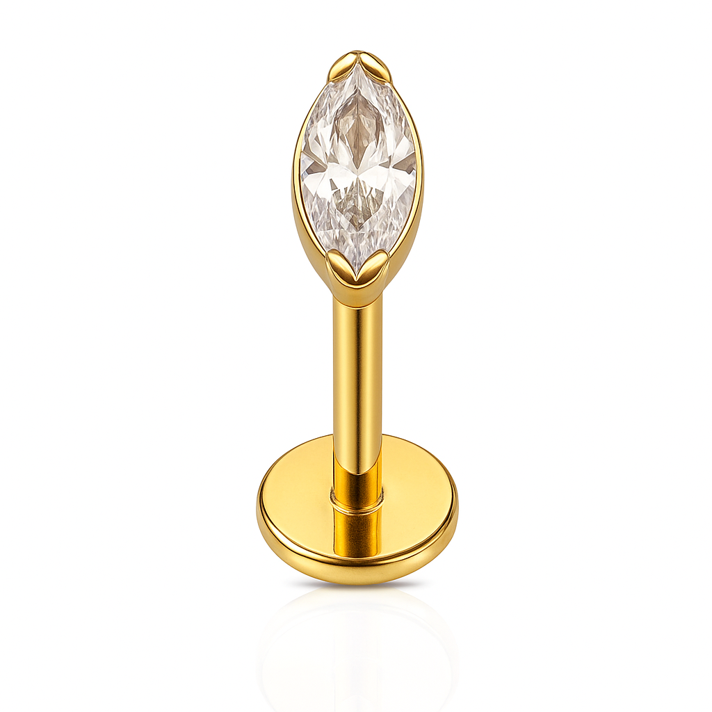 Marquise Flat Back Earrings