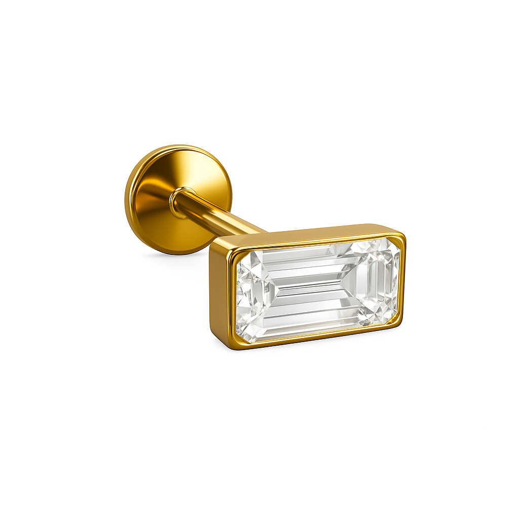 Mini Emerald Cut Flat Backs