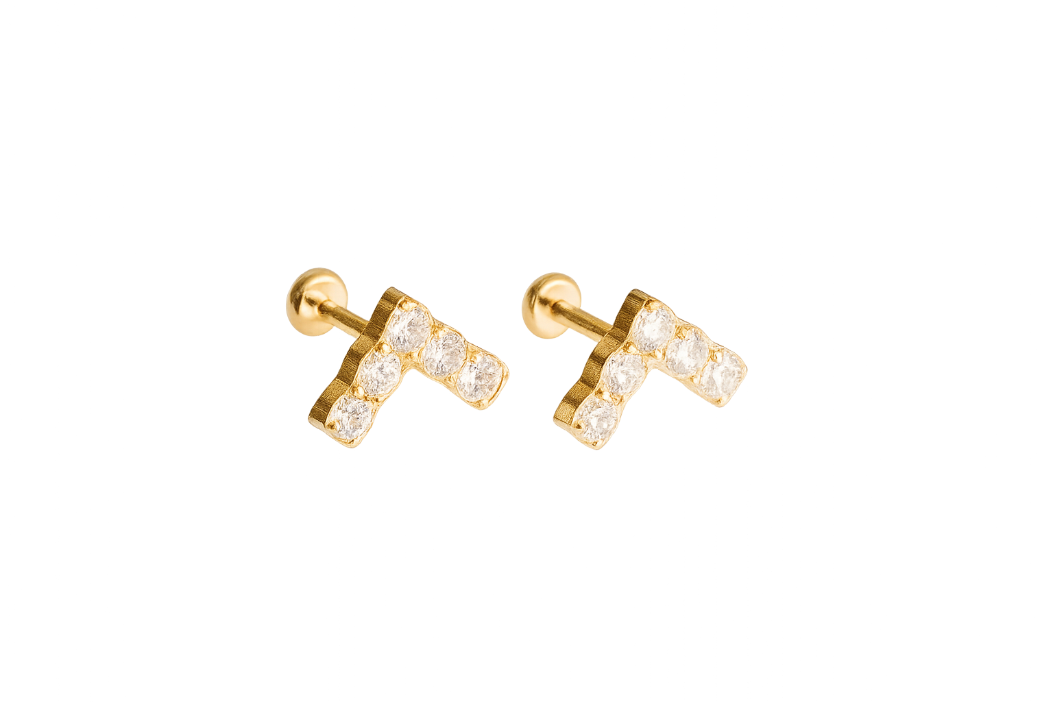V CZ Diamond Flat Backs