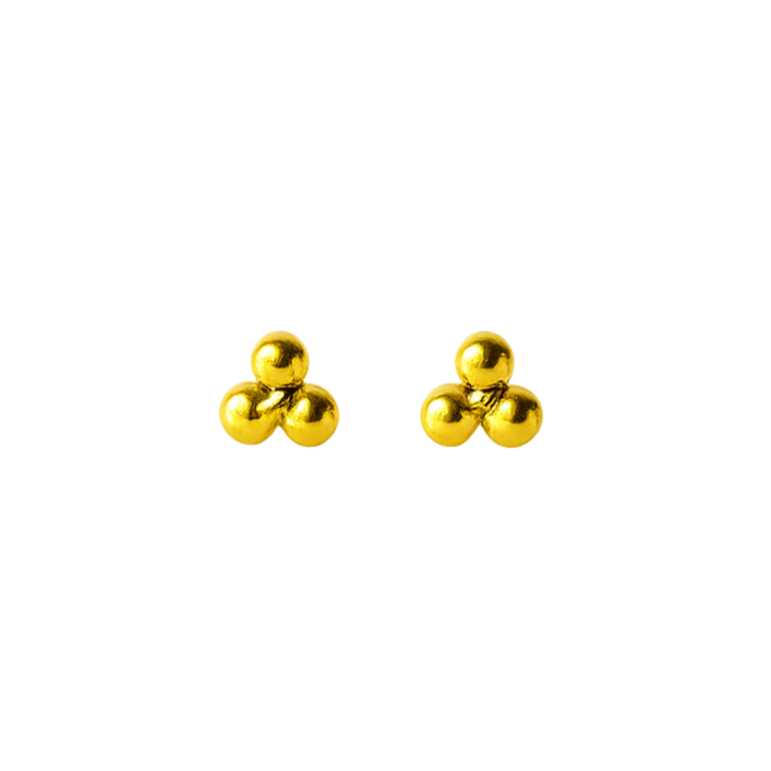 Tiny Trio Flat Back Earring