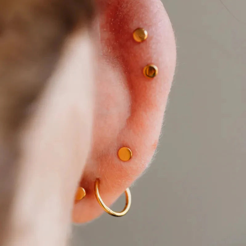 Cross Flat Back Earrings