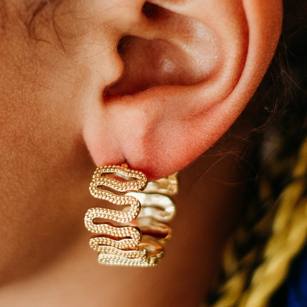 Viper Hoop Earrings