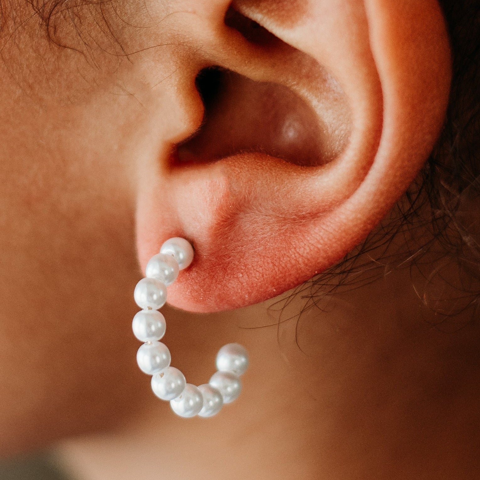 Pearl Hoops