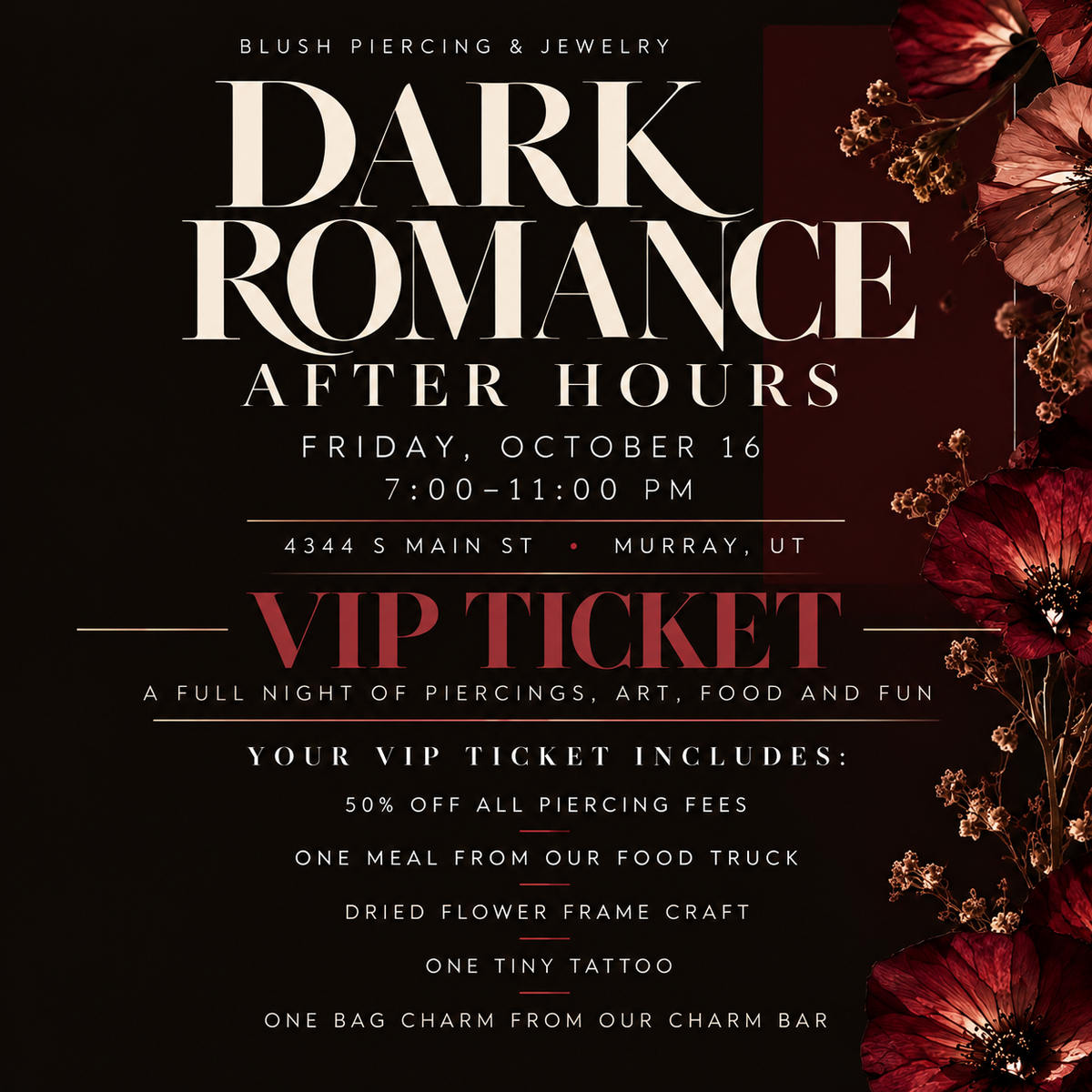 🖤 DARK ROMANCE AFTER HOURS — VIP TICKET 🖤