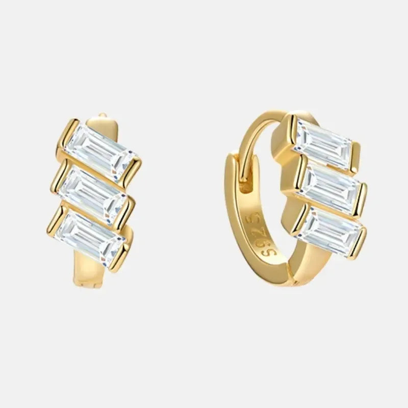 Diamond Trio Hoops