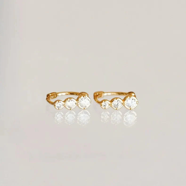 Diamond Waterfall Hoops