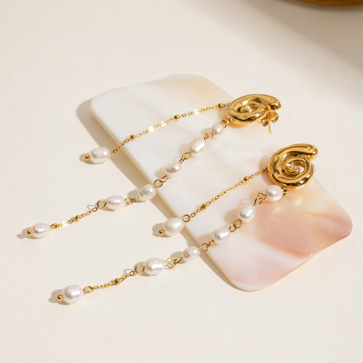 Lunara Pearl Drop Earrings