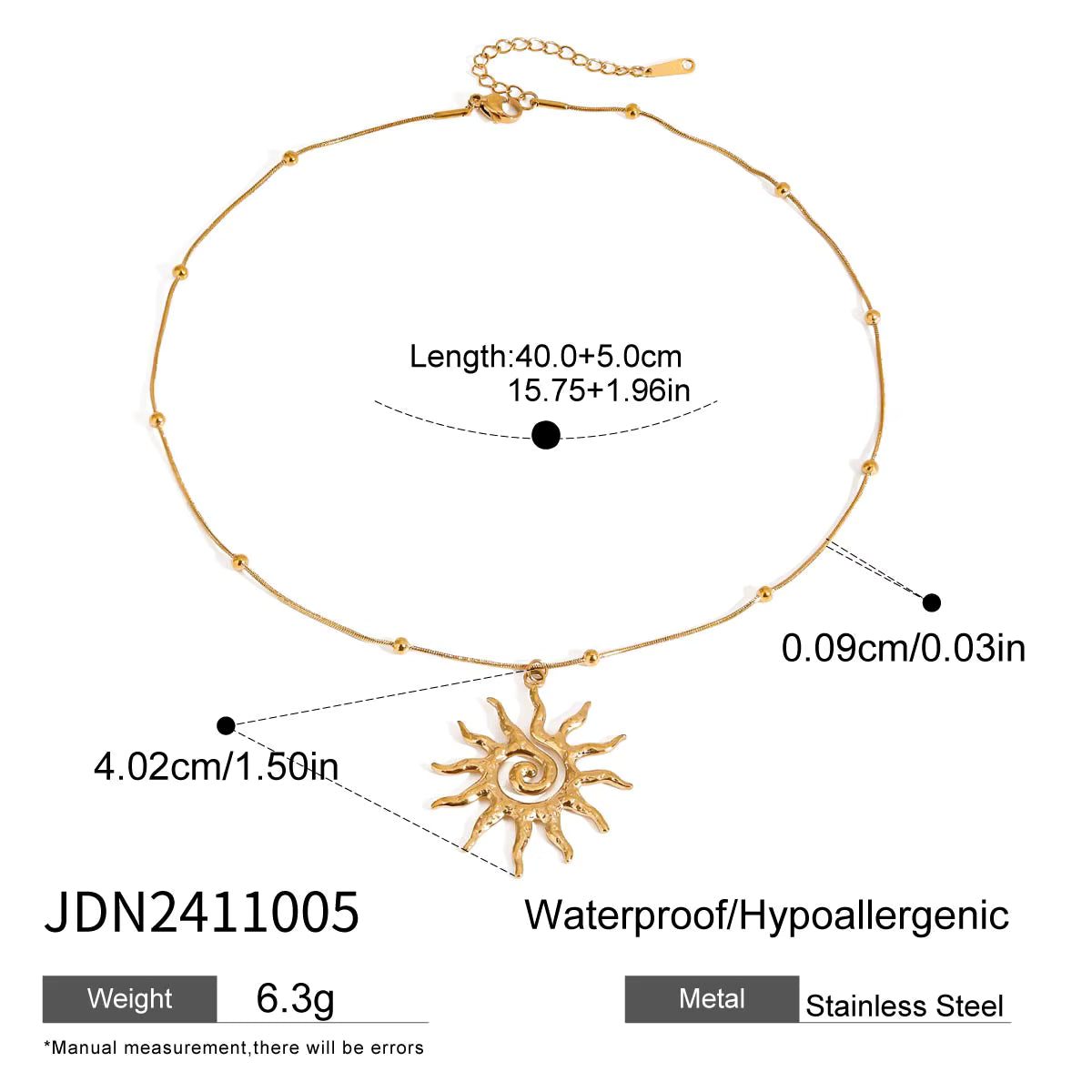 Helia Sun Necklace