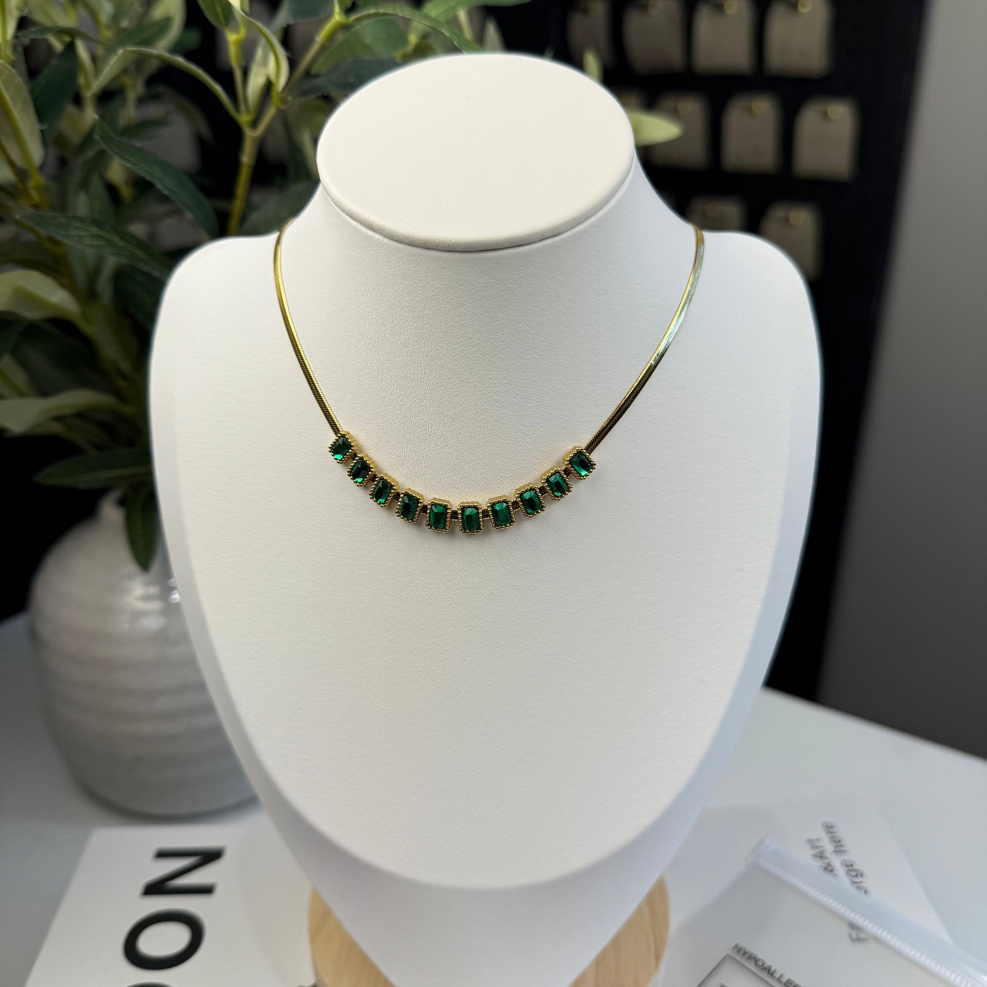 Emerald Cascade Necklace