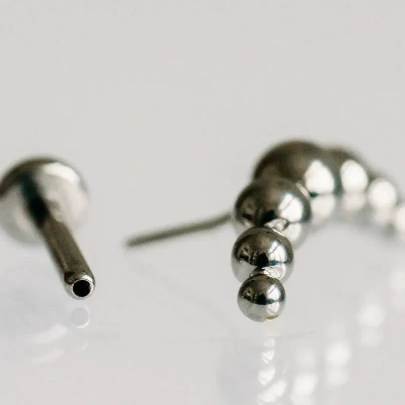 Lux Ball Flat Back Earring