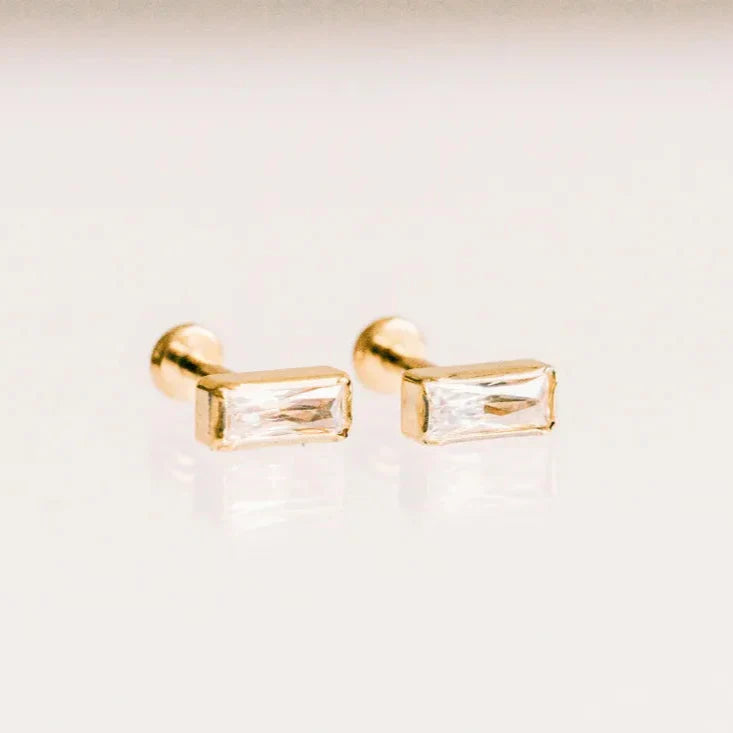 Mini Emerald Cut Flat Backs