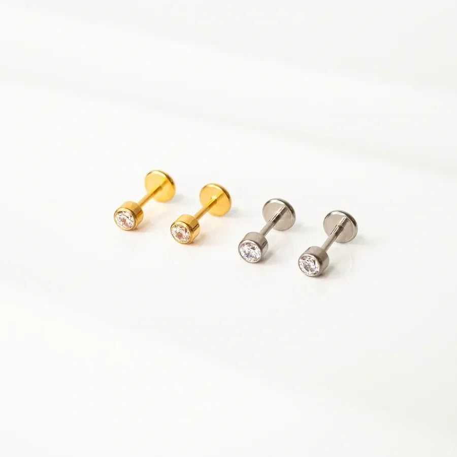 Round Bezel CZ Flat Backs