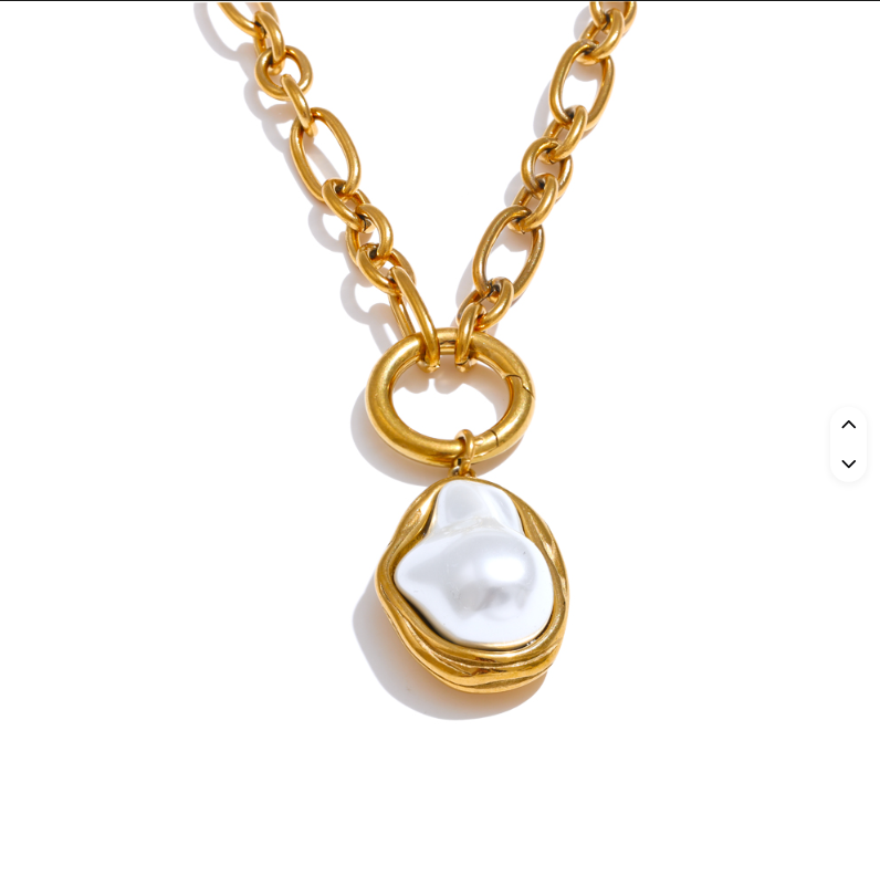 Golden Coast Pearl Drop Necklace