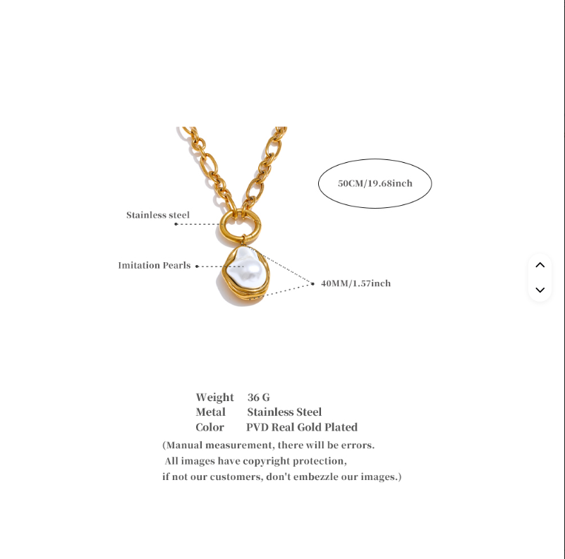 Golden Coast Pearl Drop Necklace