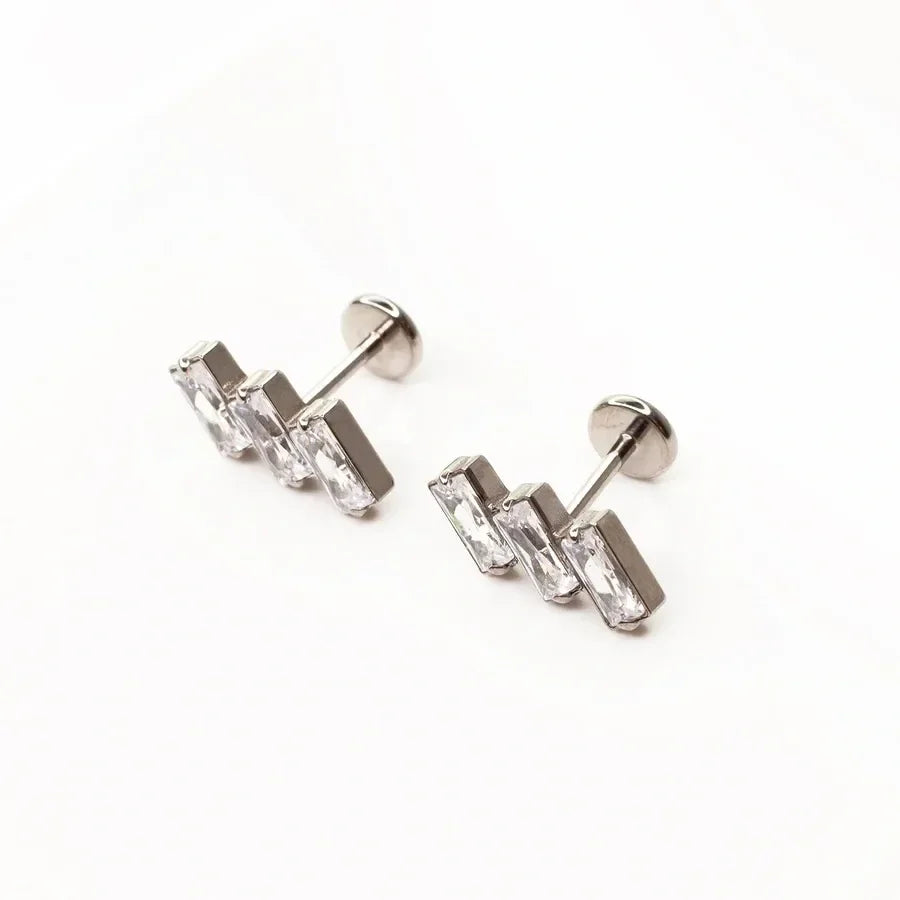 Slanted Trio Flat Backs