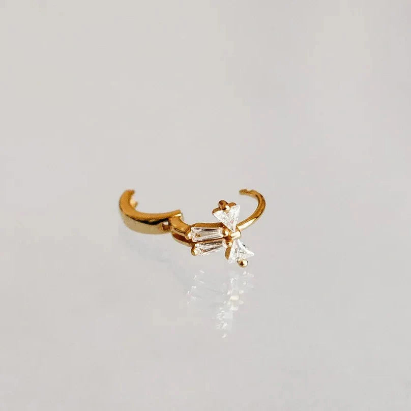 Tie The Know Bow Hoops