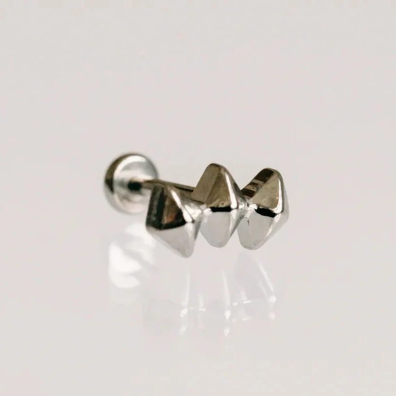 Trifecta Flat Back Earrings