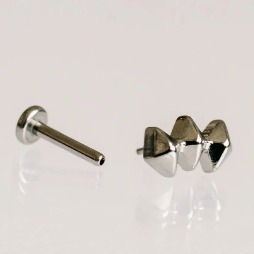 Trifecta Flat Back Earrings