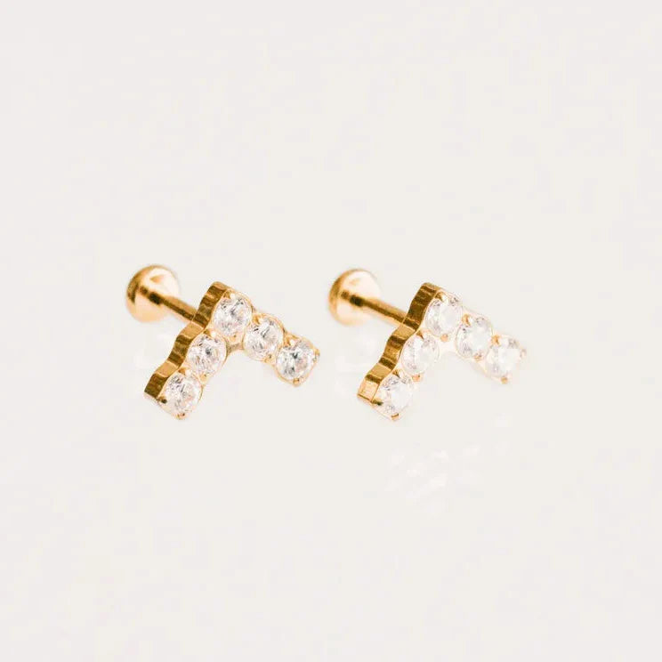 V CZ Diamond Flat Backs