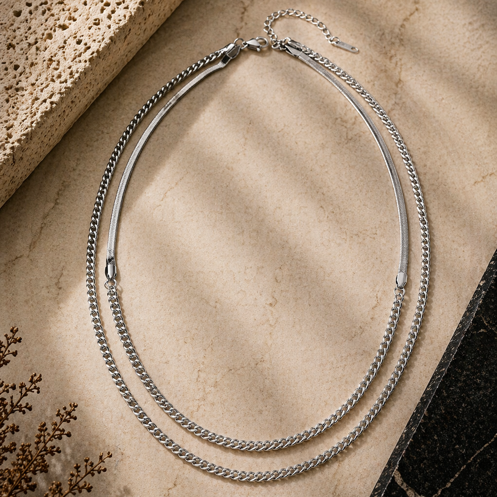 Dustline Layered Chain Necklace