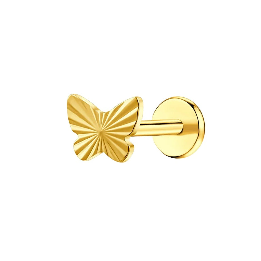 Radiant Butterfly Flat Back Earring